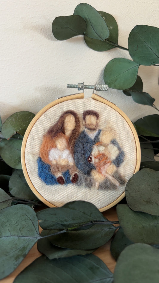 Mini Family Portraits 4” Hoop